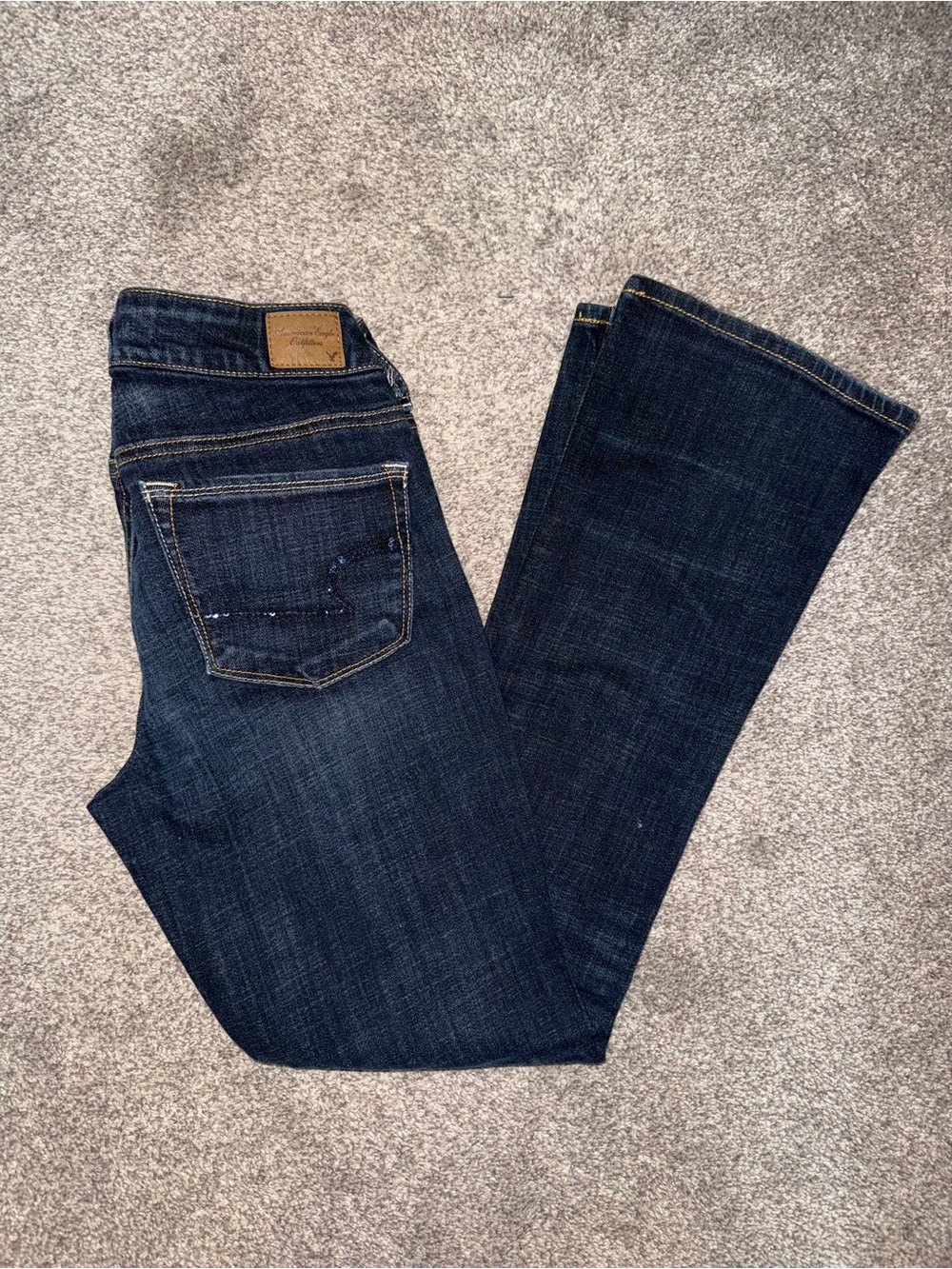 American Eagle Outfitters Dark Indigo Flare Jeans